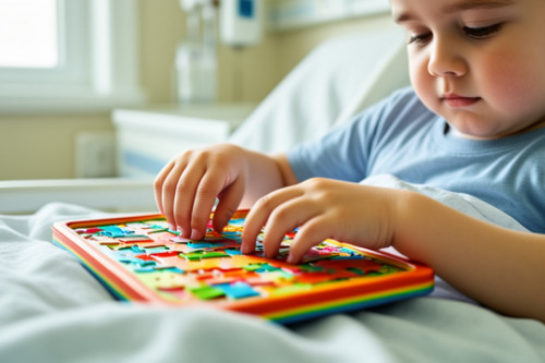 Offrir des jouets aux enfants hospitalisés